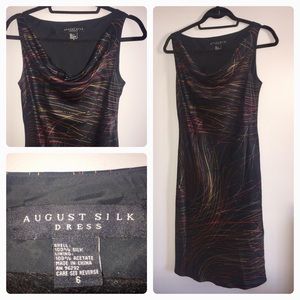 Vintage 100% Silk Trippy Dress